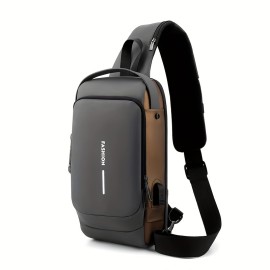 Fashion Multifunctional Chest Bag With Combination Lock, Casual Outdoor Sports Crossbody Bag, Perfect Adjustable Strap Sling Bag For Daily Use