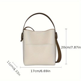 Mini Fashion Crossbody Bag, Genuine Leather Shoulder Bag, Women's Casual Handbag & Purse