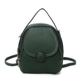 Mini Flap Backpack, Casual Convertible Crossbody Dome Bag, Faux Leather Top Handle Daypack (7.87*9.06*3.15) Inch