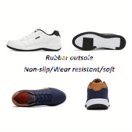 PLUS SIZE Men's Trendy Non Slip Sneakers, Comfy Durable Soft Sole Shoes For Men's Outdoor Activities