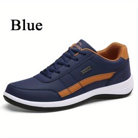 PLUS SIZE Men's Trendy Non Slip Sneakers, Comfy Durable Soft Sole Shoes For Men's Outdoor Activities