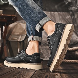 Men's Lace-up Sneakers- Casual Walking Shoes - Comfortable And Breathable