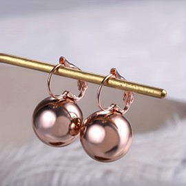 2pcs/pair Trendy Ball-Shaped Dangle Earrings For Men For Daily Decoration, Gift For Family And Friends, Holiday Birthday Gift For Boyfriends / Girlfriends