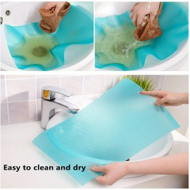 4pcs Refrigerator Liners Mats: Washable, Waterproof & Oilproof - Perfect For Shelves, Freezer, Cupboard, Cabinet & Drawer!