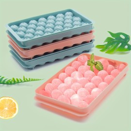 4pcs 33-Hole Ice Ball Mold For Perfectly Round Ice Spheres - Easy-to-Use Tray For , And Soft Drinks - Ideal Kitchen Accessory For Entertaining