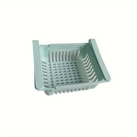 Telescopic Refrigerator Storage Basket - Drawer Type Rack for Fresh-keeping and Freezer Storage