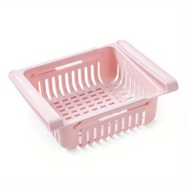 Telescopic Refrigerator Storage Basket - Drawer Type Rack for Fresh-keeping and Freezer Storage