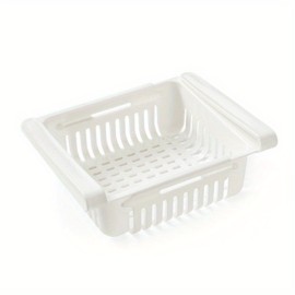 Telescopic Refrigerator Storage Basket - Drawer Type Rack for Fresh-keeping and Freezer Storage