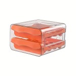 1pc/Refrigerator Storage Box, Fresh-keeping Box, Kitchen Vegetable And Fruit Special Finishing Freezer Egg Dumpling Box