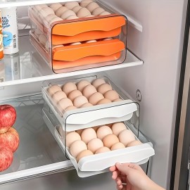 1pc/Refrigerator Storage Box, Fresh-keeping Box, Kitchen Vegetable And Fruit Special Finishing Freezer Egg Dumpling Box