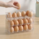 1pc, Plastic Egg Holder For Refrigerator, Egg Storage Container For Refrigerator, Egg Organizer For Refrigerator Door, Large Capacity Egg Storage Box