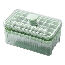 Food Grade Silicone Ice Cube Maker With Pressed Ice Compartment And Sealed Lid - Create Perfect Ice Cubes At Home