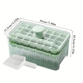 Food Grade Silicone Ice Cube Maker With Pressed Ice Compartment And Sealed Lid - Create Perfect Ice Cubes At Home