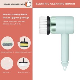 1pc Electric Spin Scrubber, Cordless Electric Cleaning Kitchenware Brush, Spinning Scrub Brush For Home Kitchen Pots Dishes