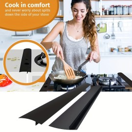 1pc, Heat Resistant Silicone Stove Cover - Space Saver for Kitchen Counters - Protects Against Spills and Scratches - Fits Between Appliances and Stove Top