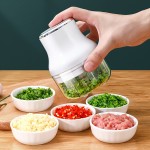 Portable Electric Garlic Chopper - Wireless Mini Food Processor for Vegetables - Household Kitchen Gadget with Powerful Blades