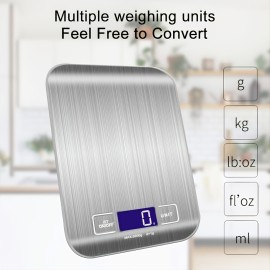 Kitchen Scale Kitchen Digital Food Scale Electronic Food Scale Stainless Steel Baking Scale Mini Small 2897