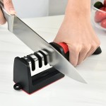 4-Level Multifunctional Kitchen Knife Sharpener - Stainless Steel Sharpening Machine For Perfectly Sharpened Blades