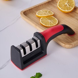 4-Level Multifunctional Kitchen Knife Sharpener - Stainless Steel Sharpening Machine For Perfectly Sharpened Blades