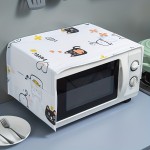 1pc Microwave Oven Dust Cover, Kitchen Oven Oil Smoke Cover Towel Home Textile Home Decoration Cartoon Plastic Hanging Bag