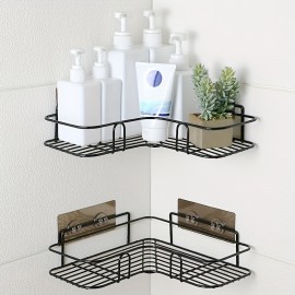 1PC Punch-Free Toilet Bathroom Triangle Rack, Wall-Mounted Toilet Bathroom Shelves, Toilet Storage, Bathroom Supplies