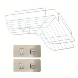 1PC Punch-Free Toilet Bathroom Triangle Rack, Wall-Mounted Toilet Bathroom Shelves, Toilet Storage, Bathroom Supplies