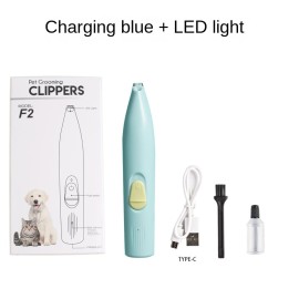 Professional USB Rechargeable Pet Hair Trimmer With LED Light For Dogs And Cats, Quiet, Cordless, And Easy To Use