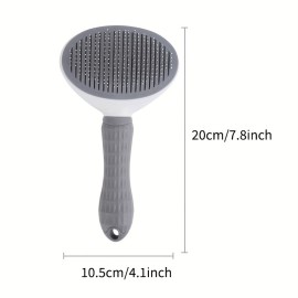 1pc Effortlessly Remove Pet Hair With Our Float Hair Removal Slicker Brush - Perfect For Dog And Cat Grooming