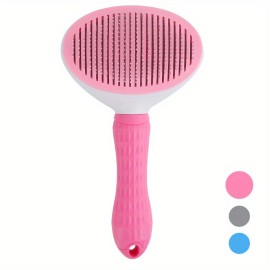 1pc Effortlessly Remove Pet Hair With Our Float Hair Removal Slicker Brush - Perfect For Dog And Cat Grooming