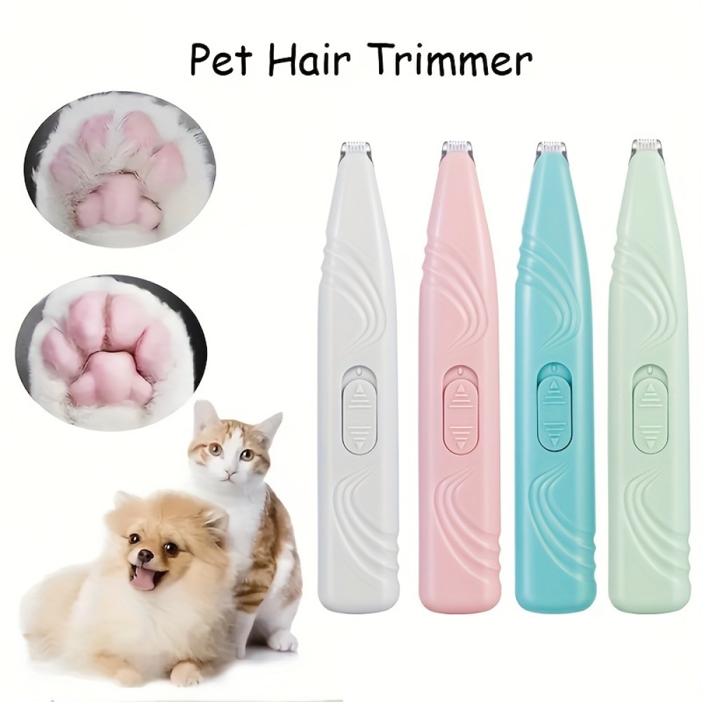 1pc pet shaver Professional Electric Pet Clippers For Cats And Dogs - Trims Foot Hair And Paw Hair With Precision And Ease (Batteries NOT Included)