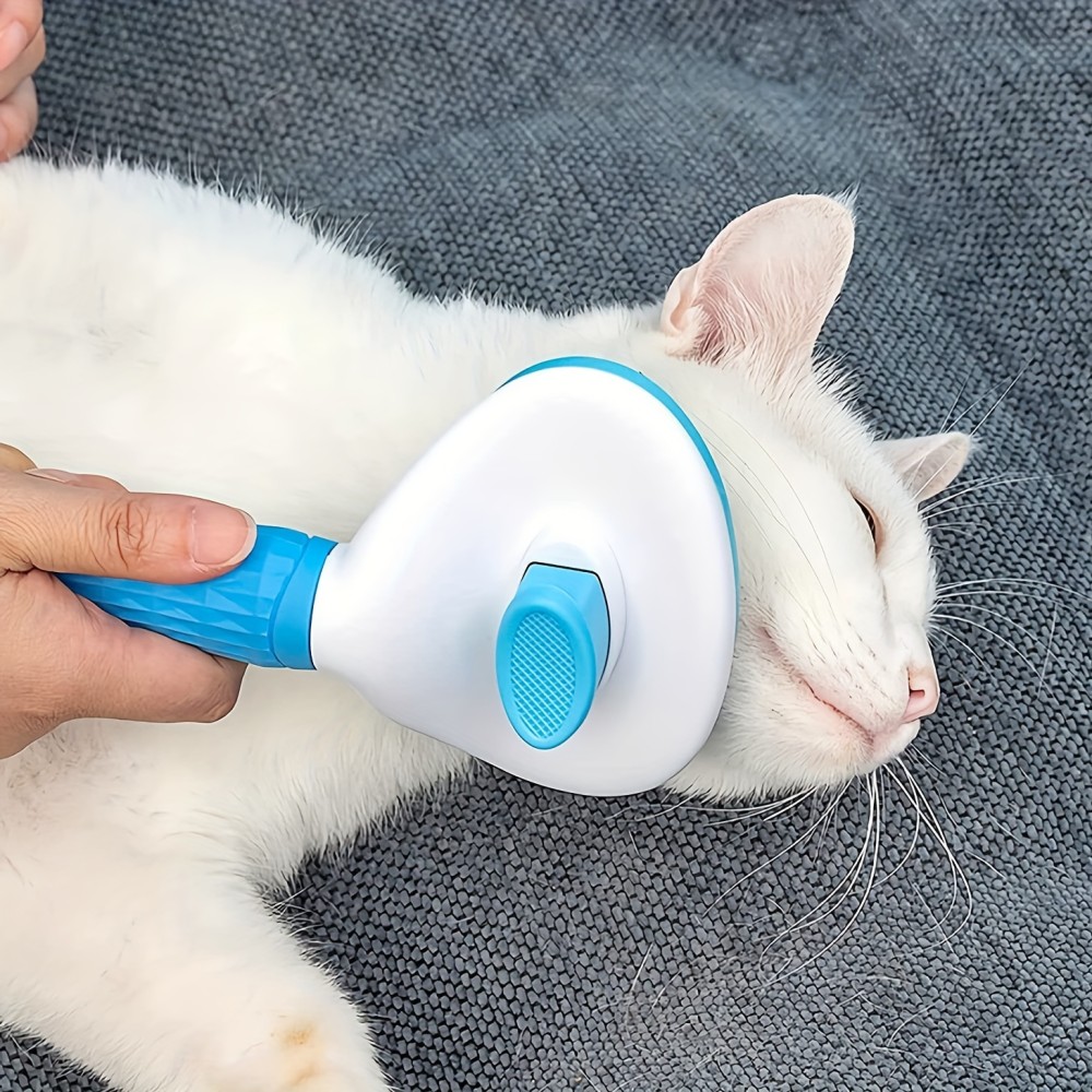 Self Cleaning Slicker Brush, Dog Cat Bunny Pet Grooming Shedding Brush - Easy To Remove Loose Undercoat, Pet Massaging Tool Suitable For Pets With Long Or Short Hair