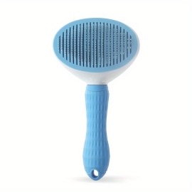 Self Cleaning Slicker Brush, Dog Cat Bunny Pet Grooming Shedding Brush - Easy To Remove Loose Undercoat, Pet Massaging Tool Suitable For Pets With Long Or Short Hair