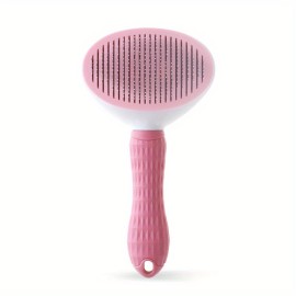 Self Cleaning Slicker Brush, Dog Cat Bunny Pet Grooming Shedding Brush - Easy To Remove Loose Undercoat, Pet Massaging Tool Suitable For Pets With Long Or Short Hair