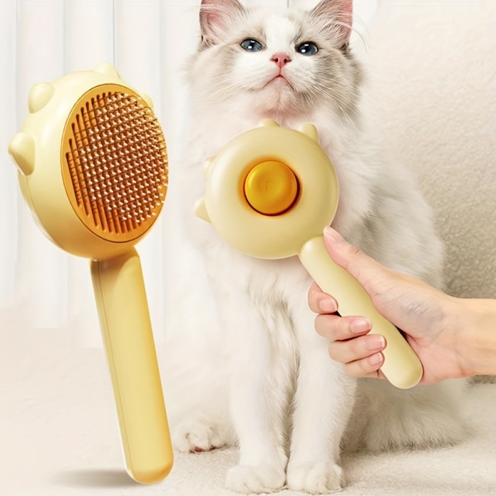 1pc Cat Comb Massage Pet Magic Combs Hair Removal Cat And Dog Universal Needle Brush Pets Grooming Cleaning Supplies Scratcher