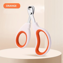 1pc Pet Nail Clippers, Round Hole Anti-bleeding Nail Scissors For Cat, Stainless Steel Pet Scissors Cat Nail Scissors