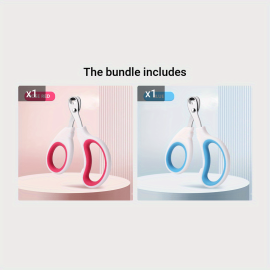 1pc Pet Nail Clippers, Round Hole Anti-bleeding Nail Scissors For Cat, Stainless Steel Pet Scissors Cat Nail Scissors