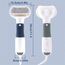 Quiet Pet Grooming Dryer With Comb Brush For Grooming Dogs, Cats, And Kittens - Fast Drying And Gentle On Fur