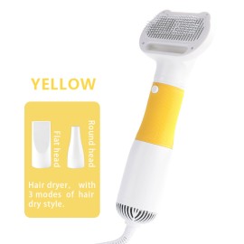 Quiet Pet Grooming Dryer With Comb Brush For Grooming Dogs, Cats, And Kittens - Fast Drying And Gentle On Fur