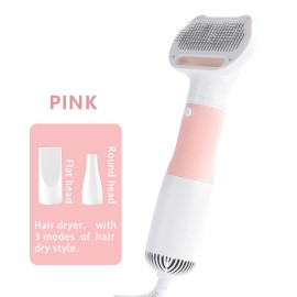 Quiet Pet Grooming Dryer With Comb Brush For Grooming Dogs, Cats, And Kittens - Fast Drying And Gentle On Fur