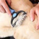 Pet Fur Knot Cutter Dog Grooming Shedding Tools Pet Cat Hair Removal Comb Brush Double Sided Pet Products Comb For Dog