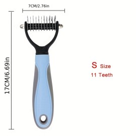 Pet Fur Knot Cutter Dog Grooming Shedding Tools Pet Cat Hair Removal Comb Brush Double Sided Pet Products Comb For Dog