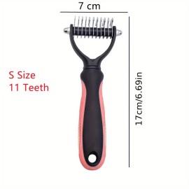 Pet Fur Knot Cutter Dog Grooming Shedding Tools Pet Cat Hair Removal Comb Brush Double Sided Pet Products Comb For Dog