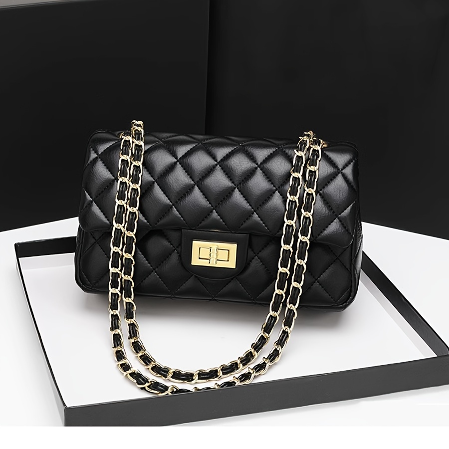 classic argyle quilted handbag luxury chain crossbody bag womens fashion shoulder bag details 4