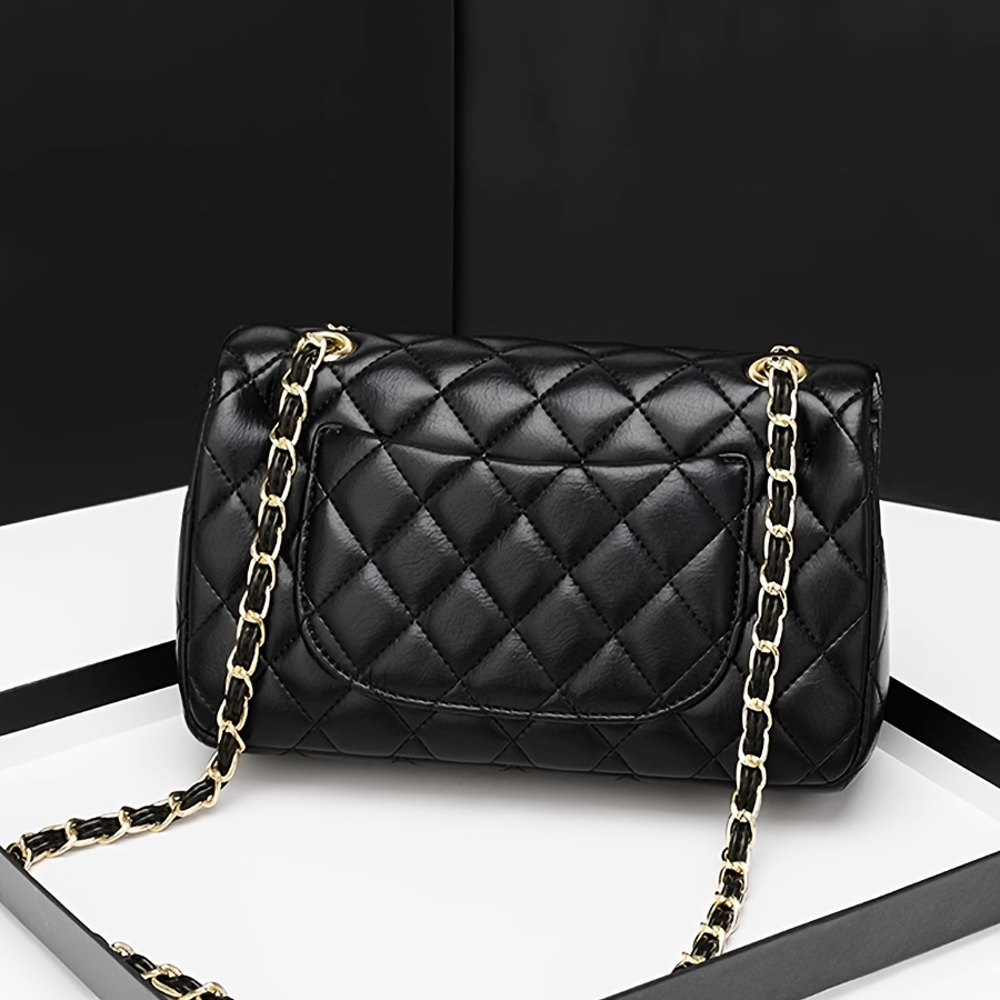 classic argyle quilted handbag luxury chain crossbody bag womens fashion shoulder bag details 5