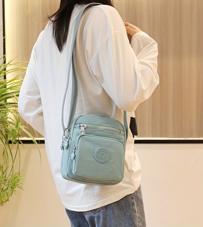 minimalist mini casual shoulder bag zipper all match crossbody bag solid color handbag for women details 4