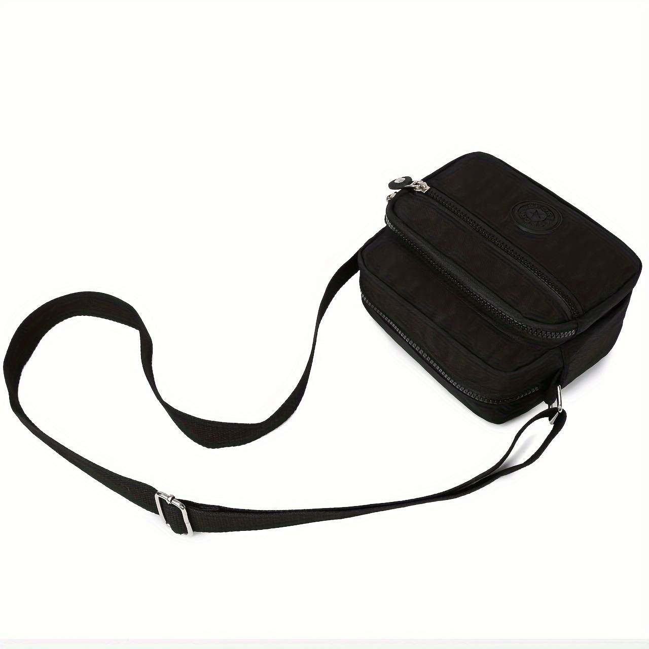 retro nylon crossbody bag multi layer mobile phone bag casual shoulder bag for travel sport details 6