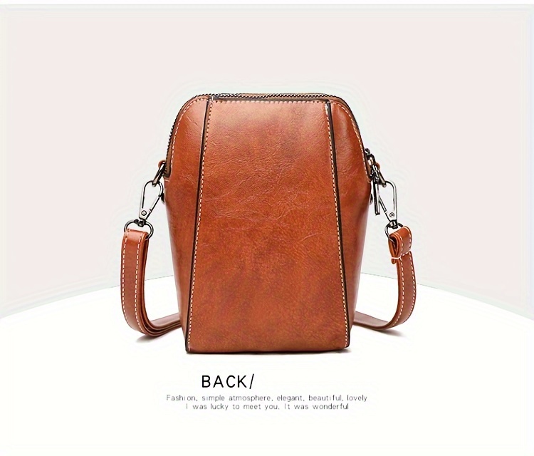 retro mini crossbody bag, retro mini crossbody bag metal decor mobile phone bag multi layer shoulder purse for women details 11