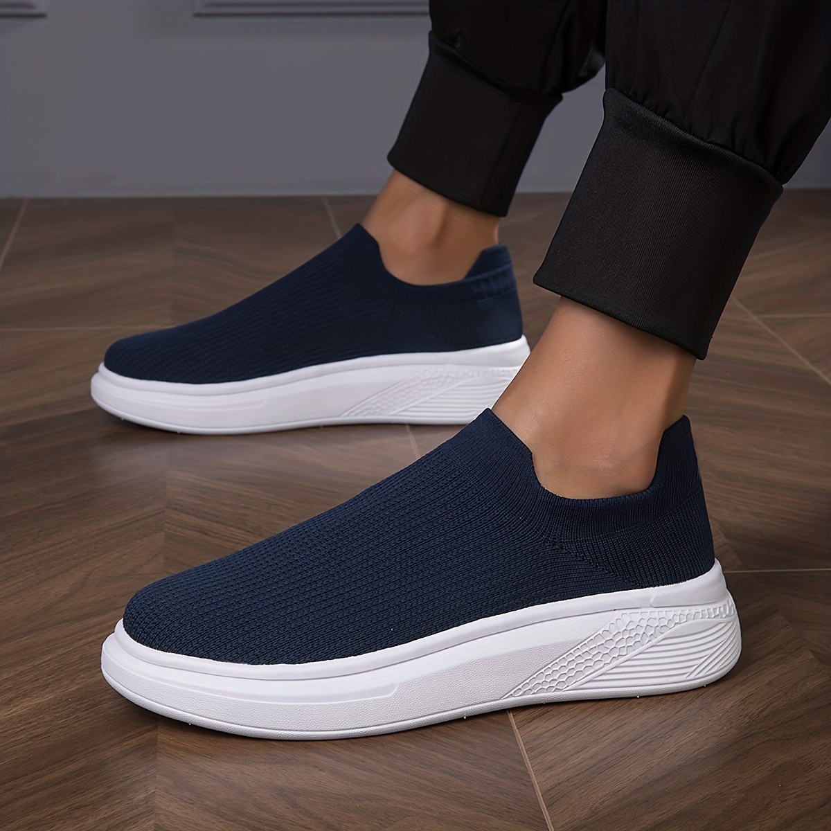 mens breathable lightweight slip on casual shoes for traveling jogging spring and summer details 7