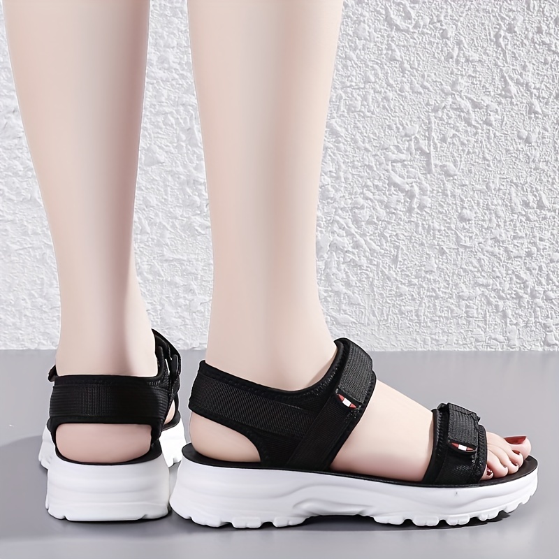 womens platform sandals comfortable open toe hook loop strap shoes womens casual outdoor shoes details 6