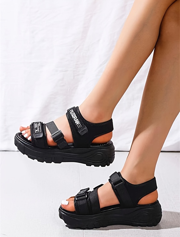 womens platform outdoor sandals fashion open toe slingback summer shoes casual sporty sandals details 0